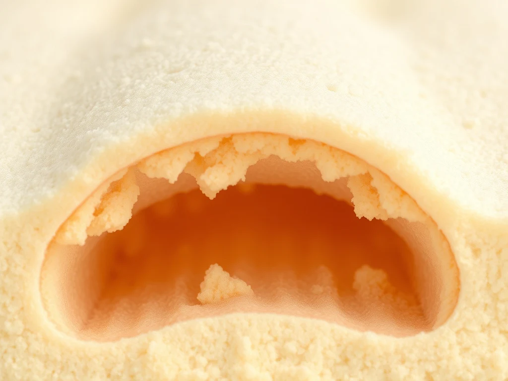 Close-up texture of cured spray foam insulation material